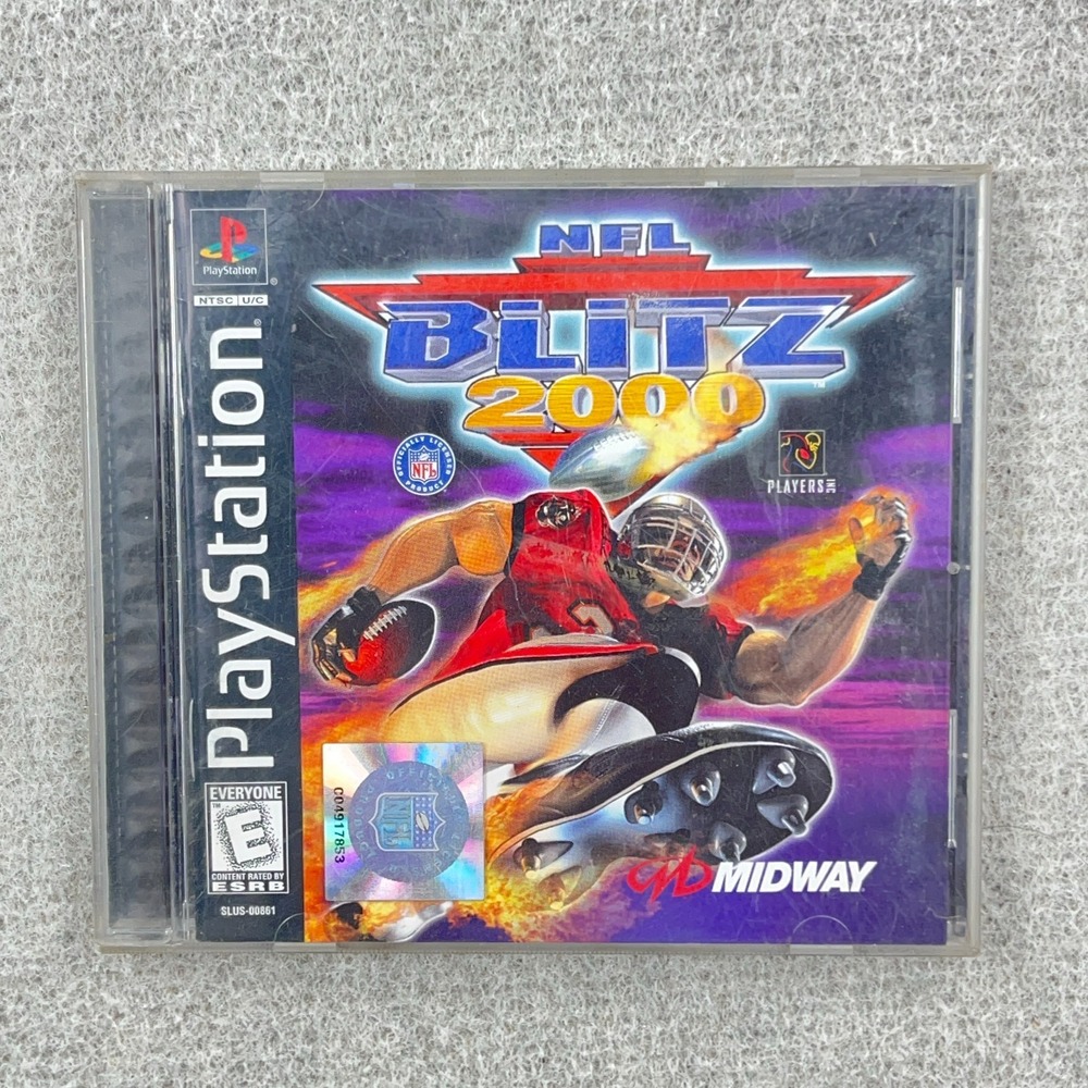 NFL Blitz 2000 (Sony PlayStation 1, 1999) PS1 CIB Black Label Tested